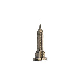 Empire State Building Low Poly 3D model